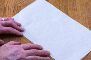 Step 1: Fold the paper for the cartouche in half. Step 1: Fold the paper for the cartouche in half.