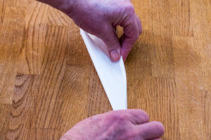 Step 4: Repeat folding the cartouche making it into a narrow triangle. Step 4: Repeat folding the cartouche making it into a narrow triangle.