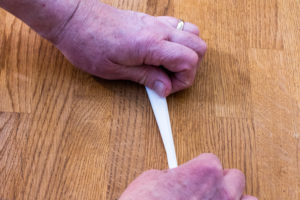 Step 6: Final fold, repeating as in Step 5. Step 6: Final fold, repeating as in Step 5.