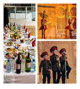 Images from a Siberian banquet.