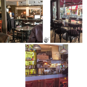 Views inside the bistro. Views inside the bistro.