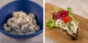 Skagen mix and a made Toast Skagen. Skagen mix and a made Toast Skagen.