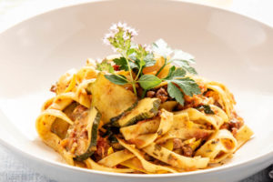 A plata of herb'n' garden pasta. A plata of herb'n' garden pasta.