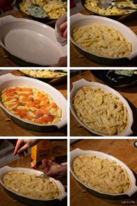 Jansson's frestelse med Lax assembly. Jansson's frestelse med Lax assembly.