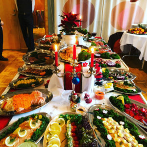 Christmas lunch (Julbord) at Gymnasieskolan Vipan. Christmas lunch (Julbord) at Gymnasieskolan Vipan.