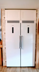 Finished fridge, freezer project. Finished fridge, freezer project.