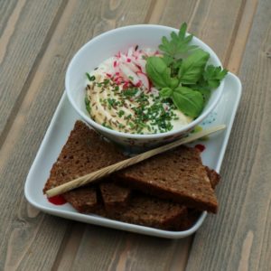 Danish rygeost spread/dip. Danish rygeost spread/dip.