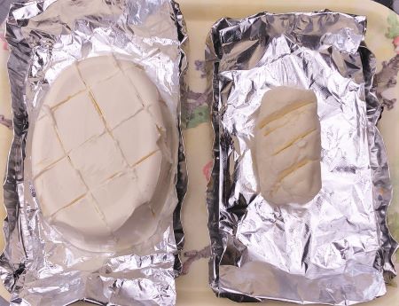Cream cheese prior to smoking. Cream cheese prior to smoking.