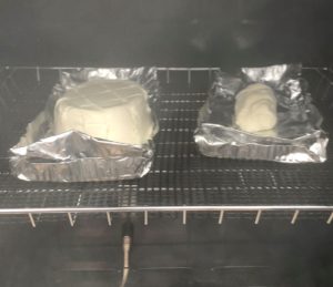 Cream cheese during smoking. Cream cheese during smoking.